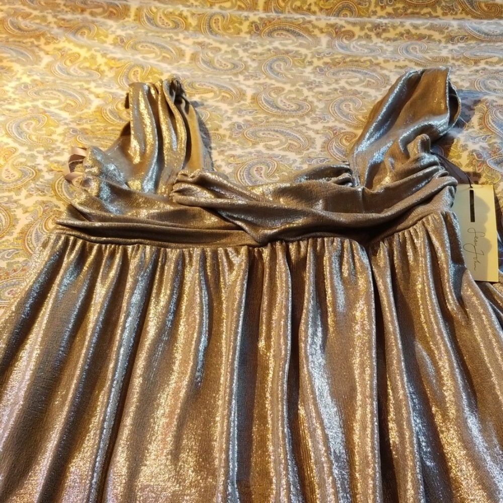 Brand new Metallic sexy  silver dress